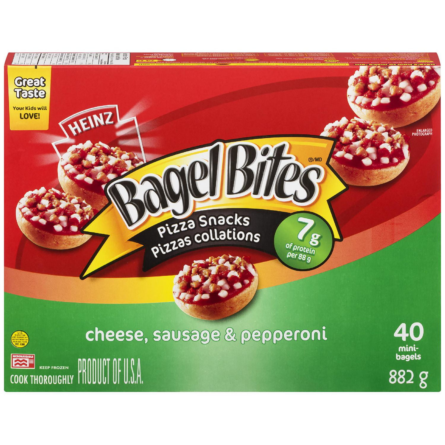 Bagel Bites Cheese, Sausage & Pepperoni Frozen Pizza Snacks Walmart